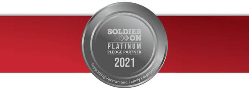 The 'Soldier On' Platinum Pledge Partner ribbon